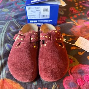 Birkenstock Boston Rivets in Zinfandel